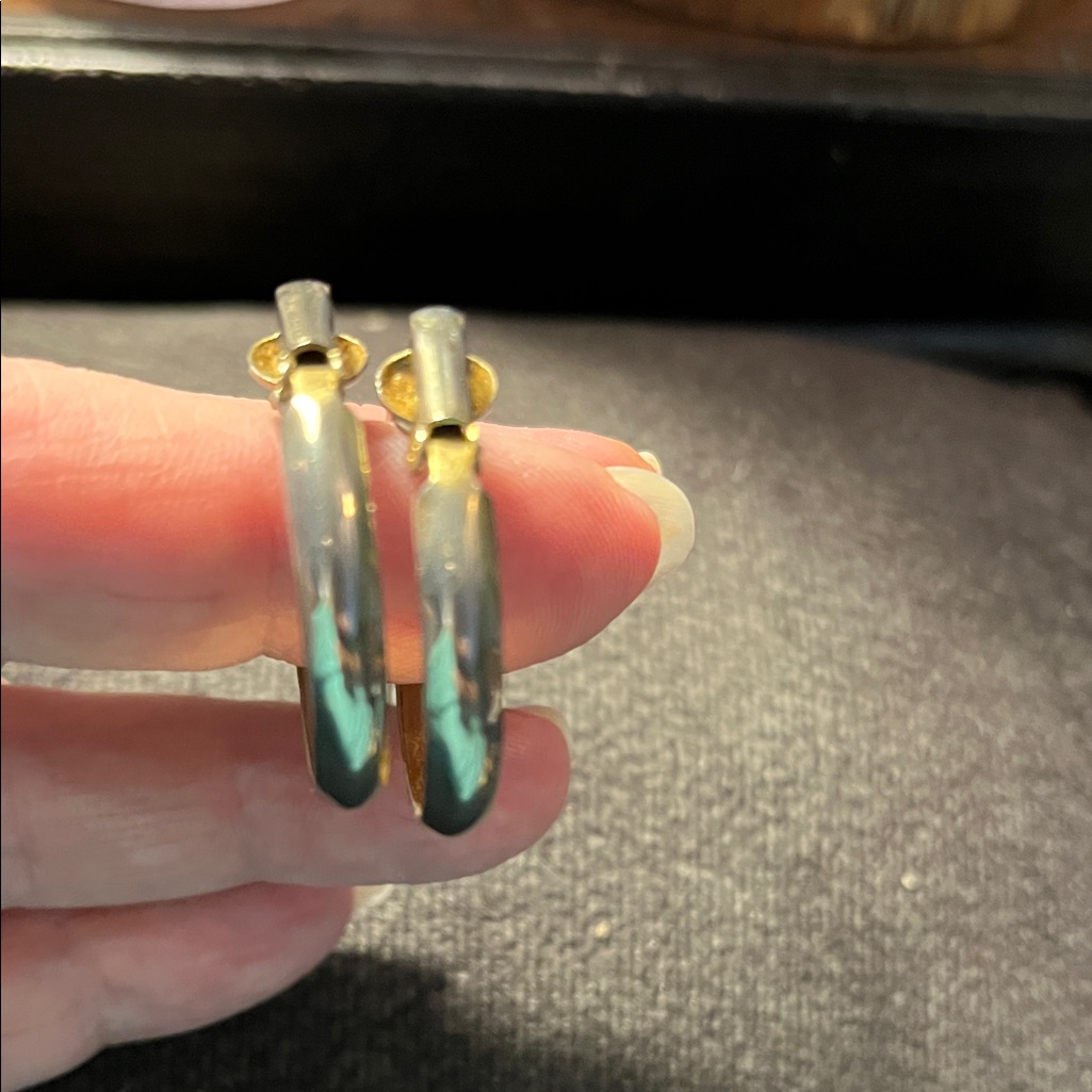 Silver Hoop Earrings 691